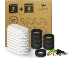 Premium Drinkfontijnfilters - 8 stuks - Universeel - VivoPets filters