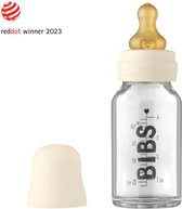 BIBS - Babyfles Glas - 110ml - Ivory
