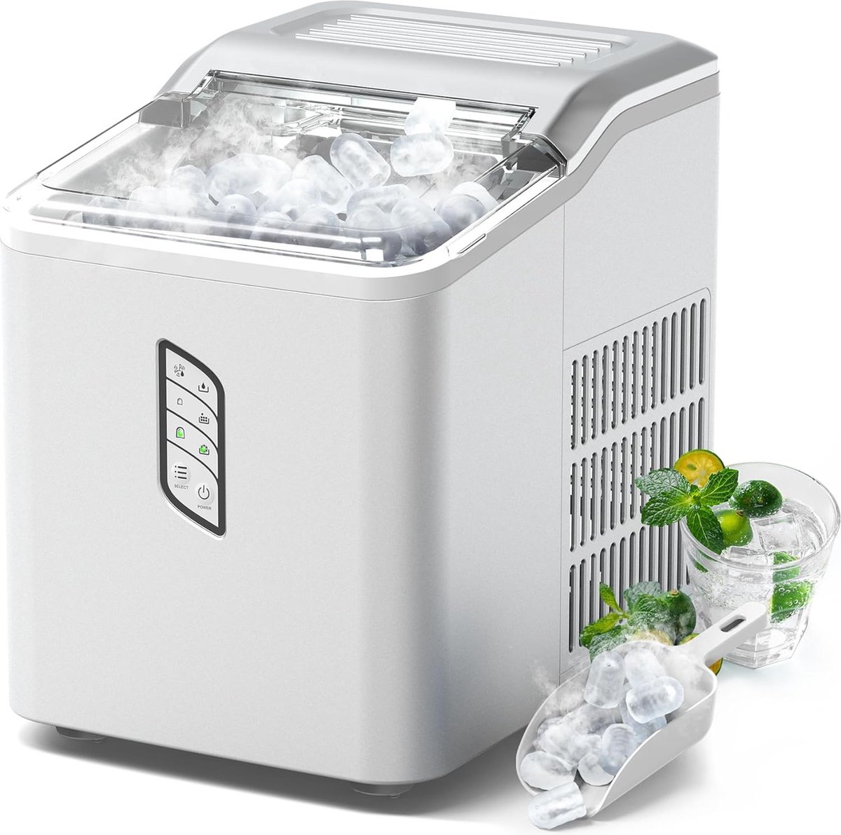 IJsblokjesmaker IJsmachine 1.5L Draagbaar Met IJsschep 12KG IJs in 24 Uur