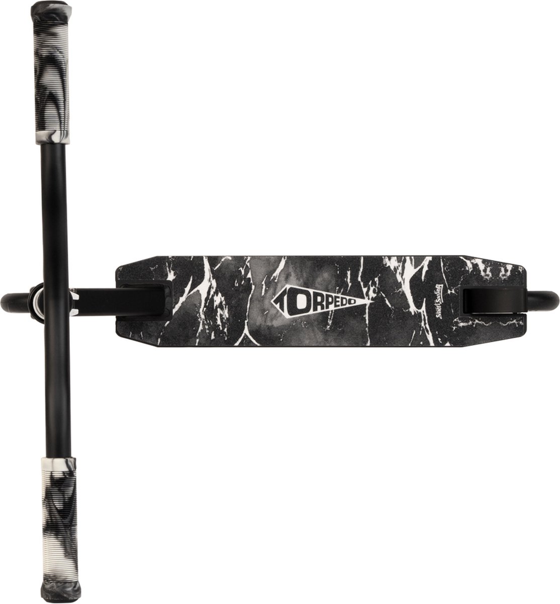 Street Surfing Torpedo Stuntstep Beginner – Freestyle Trickstep – 100 mm Wielen – Skatepark Pro Scooter – Wit