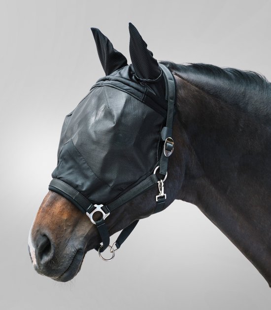 Masque anti-mouches PREMIUM avec Halter | Poney
