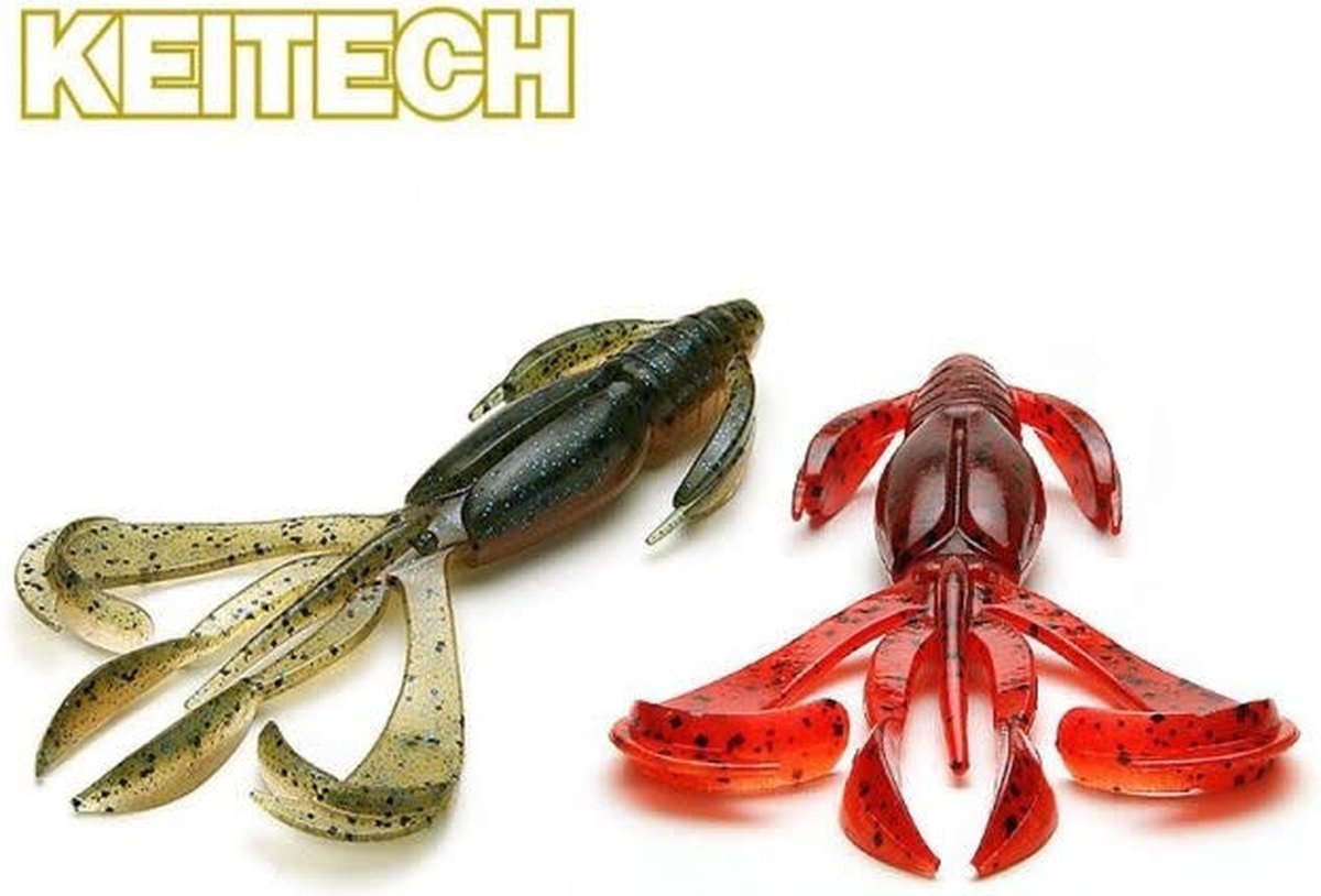 Keitech Crazy Flapper 2 (5 cm) Softbait - 8 stuks Delta Craw 407T