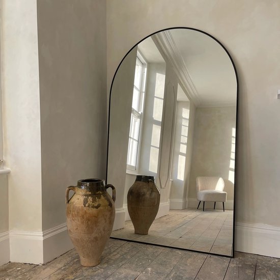 Staande Spiegels - Spiegel - Ovale Spiegel - Muurspiegel 180X100 - Zwart