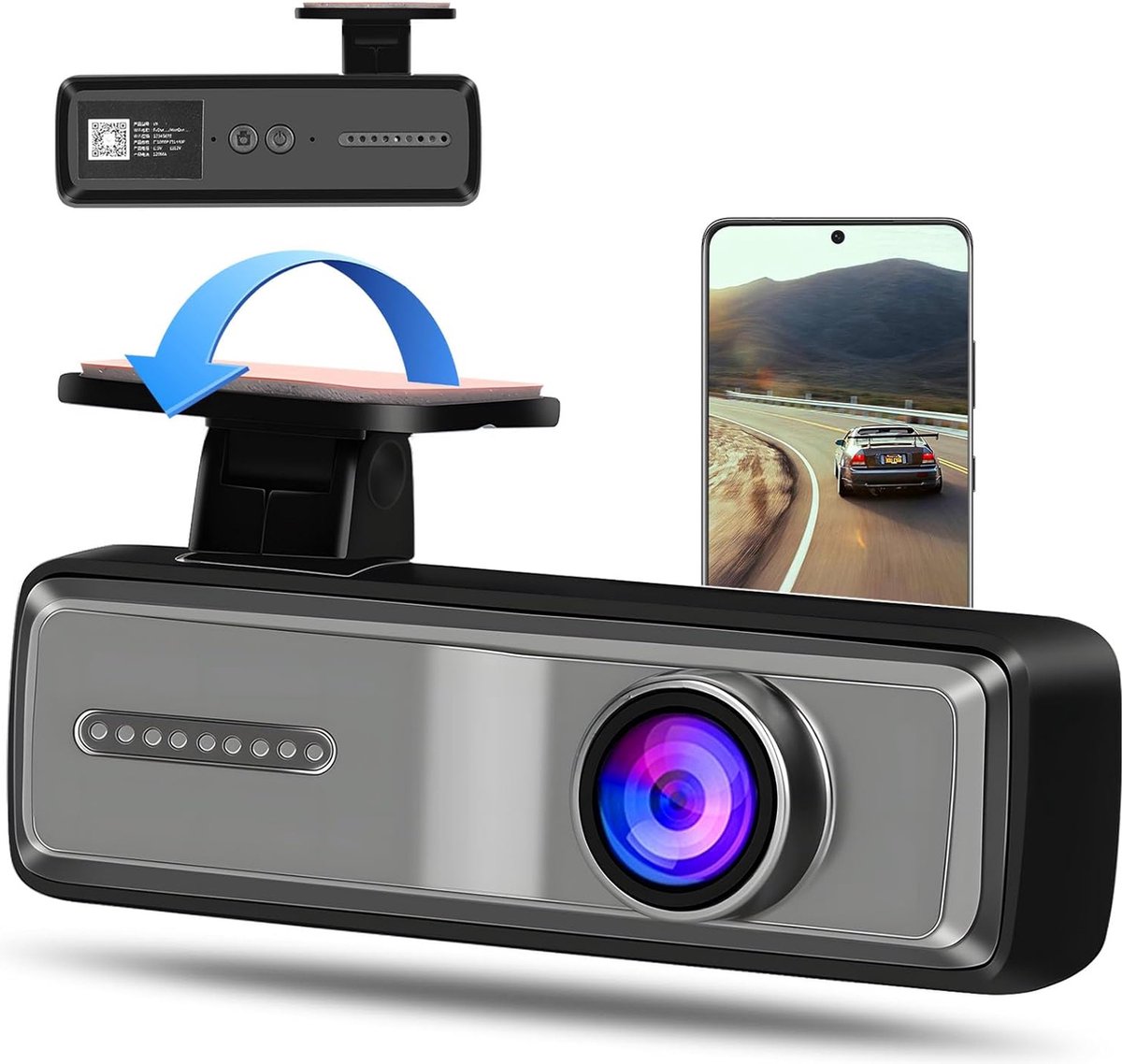 Dashcam - Dashcam Voor Auto - Full HD - Wi-Fi Connection - Night Vision