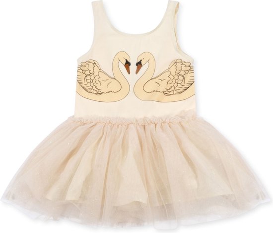 Konges Sløjd Fairy Ballerina jurk met bandjes - Buttercream Glitter - Maat 4 jaar