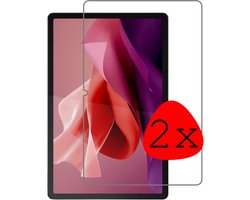 Screenprotector - 2 Stuks Geschikt voor Lenovo Tab P12 - Extra Sterk - Beschermglas - Gehard Glas - Tempered Glass - Screen Protector