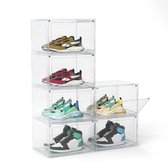 6 Boîtes à chaussures transparentes - Boîte à chaussures - 100 % transparentes et empilables