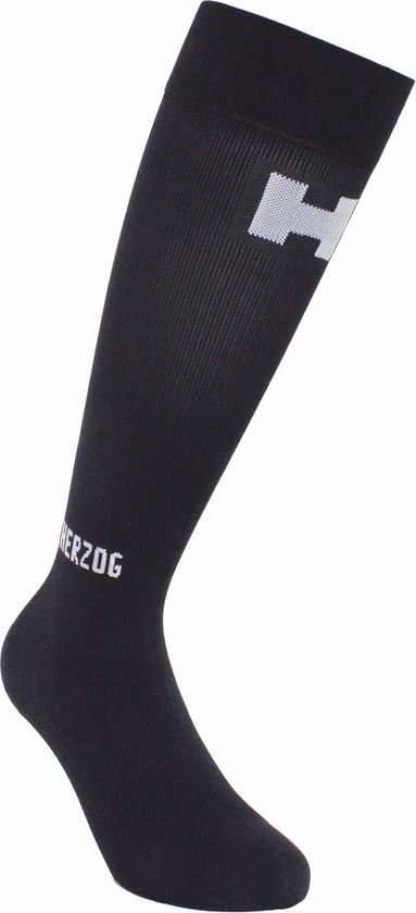 Herzog PRO Bas de compression Noir-Taille 1-Jambe extra longue: 46,1 - 52 cm-Grand pied: 40-44