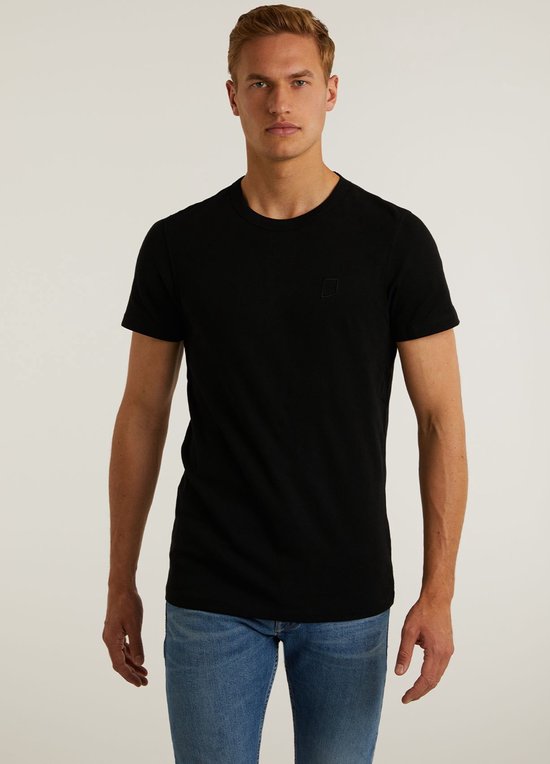 Chasin' T-shirt Eenvoudig T-shirt Base-B Zwart Maat XXL