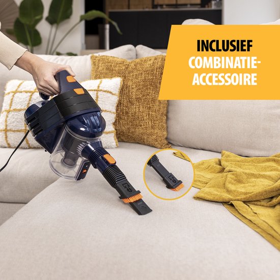 BLACK DECKER BHFEV362D-QW Powerseries Stofzuiger, draadloos, 36 V, 2 Ah, 3 snelheden, 78 minuten looptijd, 750 ml, platte zuigmond met speciaal mondstuk voor stof