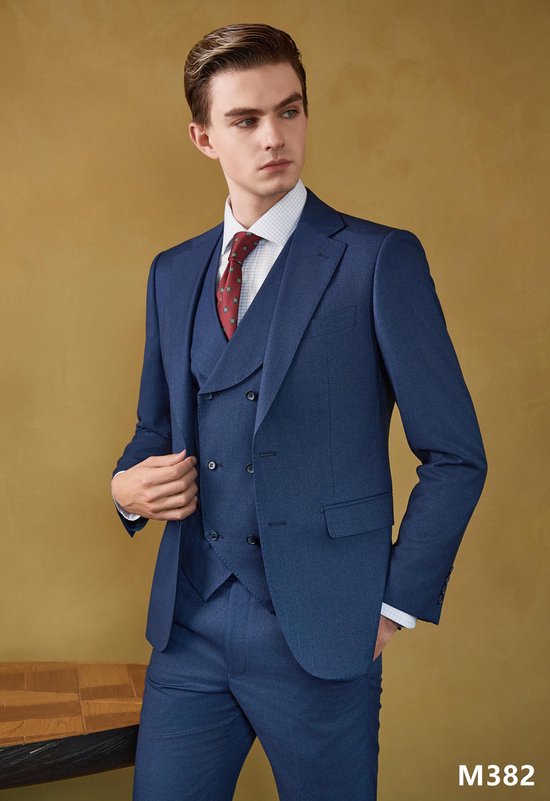 Allthemen Herenpak 3-delig bruiloftspak Modern voor mannen Herenkostuum Slim Fit Sportief Zakelijk, donkerblauw, XL Allthemen Herenpak 3-delig bruiloftspak Modern voor mannen Herenkostuum Slim Fit Sportief Zakelijk, donkerblauw, XL