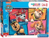 Clementoni - Puzzel 24 Stukjes Maxi Paw Patrol, Kinderpuzzels, 3-5 jaar, 24238