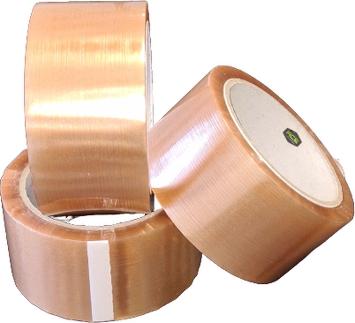 Ace Verpakkingen - Verpakkingstape - 6 rollen - PP Tape - Transparant - 48mm x 66 meter