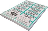 Ace Verpakkingen - Etiketten - Wel mee - Groen Kader - 1200 stickers - Labels - 100 × 47mm - Zonder lijmresten - Geschikt voor school/kantoor/verhuizen