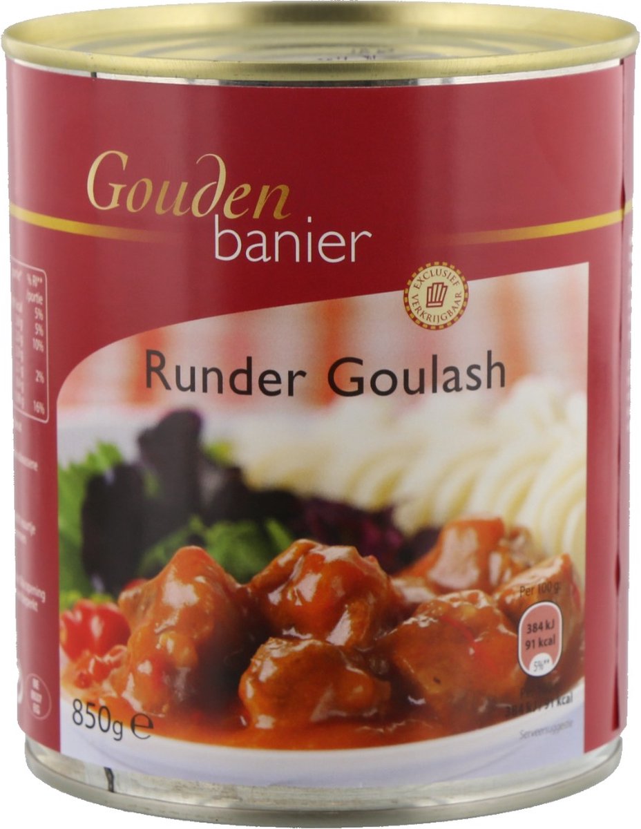 Gouden Banier Runder goulash 850 gram