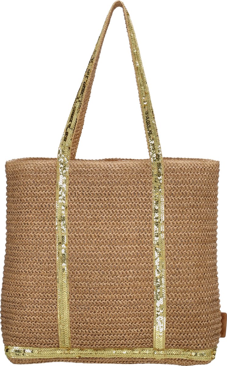 PE Florence Natural Life Shopper - Donker Natuur / Goud