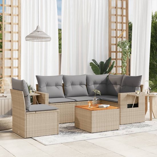 vidaXL-6-delige-Loungeset-met-kussens-poly-rattan-beige