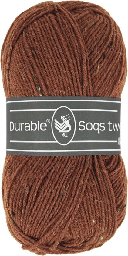 Durable Soqs Tweed 50 gram nr 417 Bombay Brown