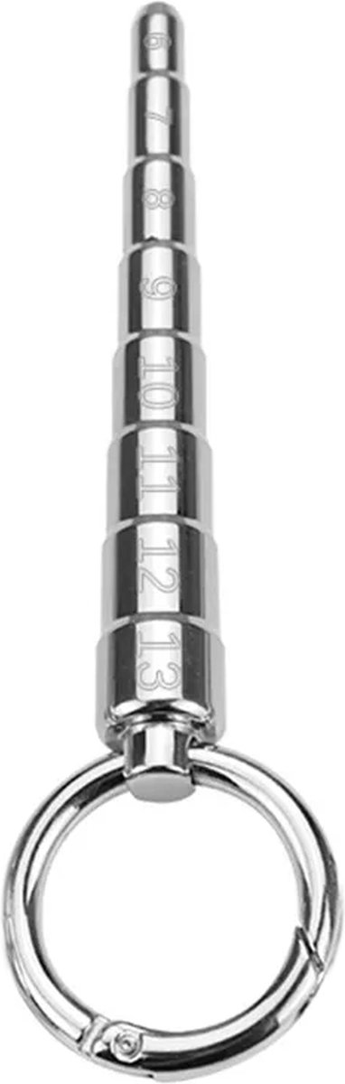 Goedkoopste Stimulerende RVS Dilator penisplug - Van smal naar breed - Urethrale stimulatie - Met ring - Makkelijke inbreng - Multifunctioneel - Staaf - Penis plug