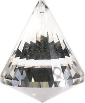 Cône en cristal arc-en-ciel nacre qualité AAA - 4,2x5,3 cm (3 pièces) - S