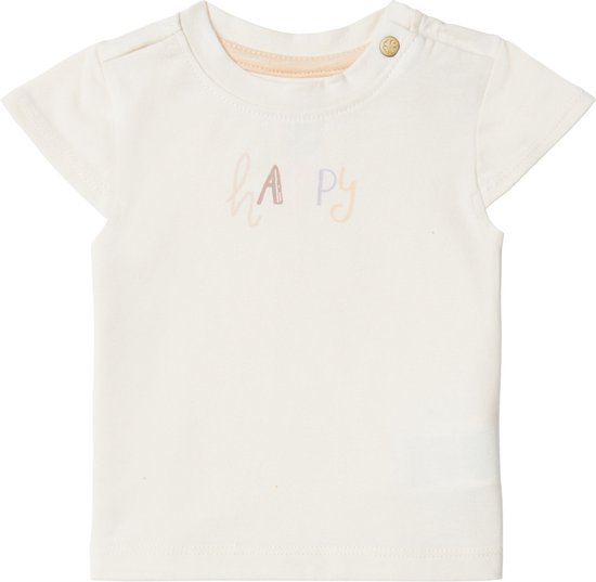 Noppies Girls Tee Cottonwood short sleeve Meisjes T-shirt - Whitecap Gray - Maat 86