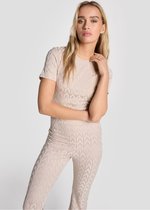 2403827529 Ladies knitted A jacquard t-shirt