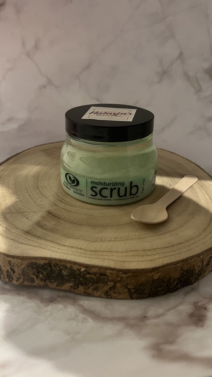 One minute scrub Olive divine