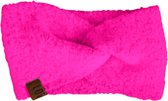 LOT83 Haarband Pip - Gedraaide haarband - Hoofdband - Oorwarmers - Neon Pink - 1 Size fits all