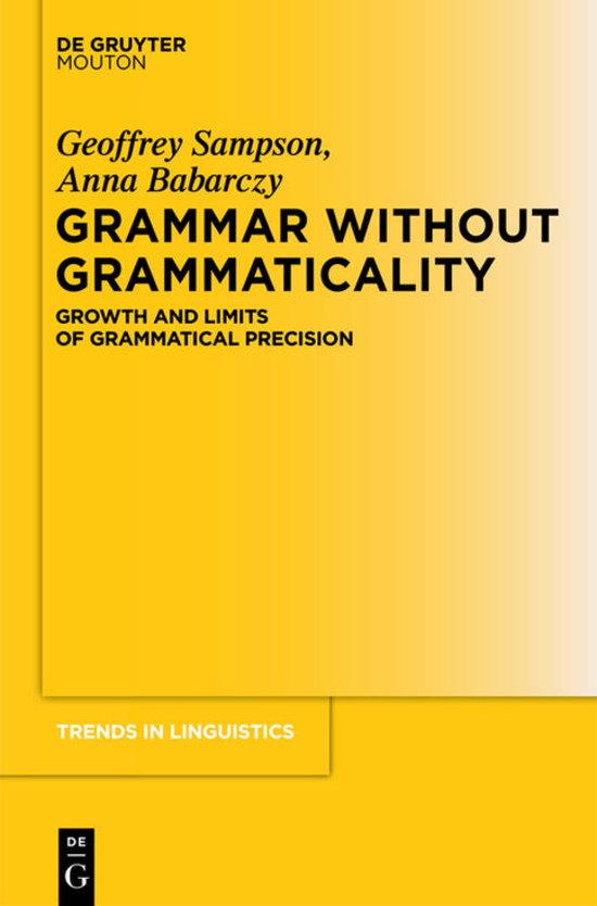 Grammar Without Grammaticality - cover