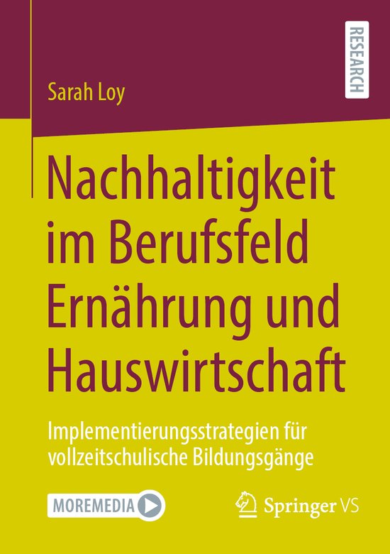 Nachhaltigkeit im Berufsfeld Ernährung und Hauswirtschaft - cover