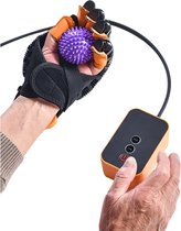 DommAr Trainingshandschoen - Revalidatie - Pijn - Artrose -RSI - Reuma - Gezondheid - Massageapparaat - Handmassage - Revalidatie Handschoen - Robothandschoen - therapeutische handschoenen - Zwart/Oranje