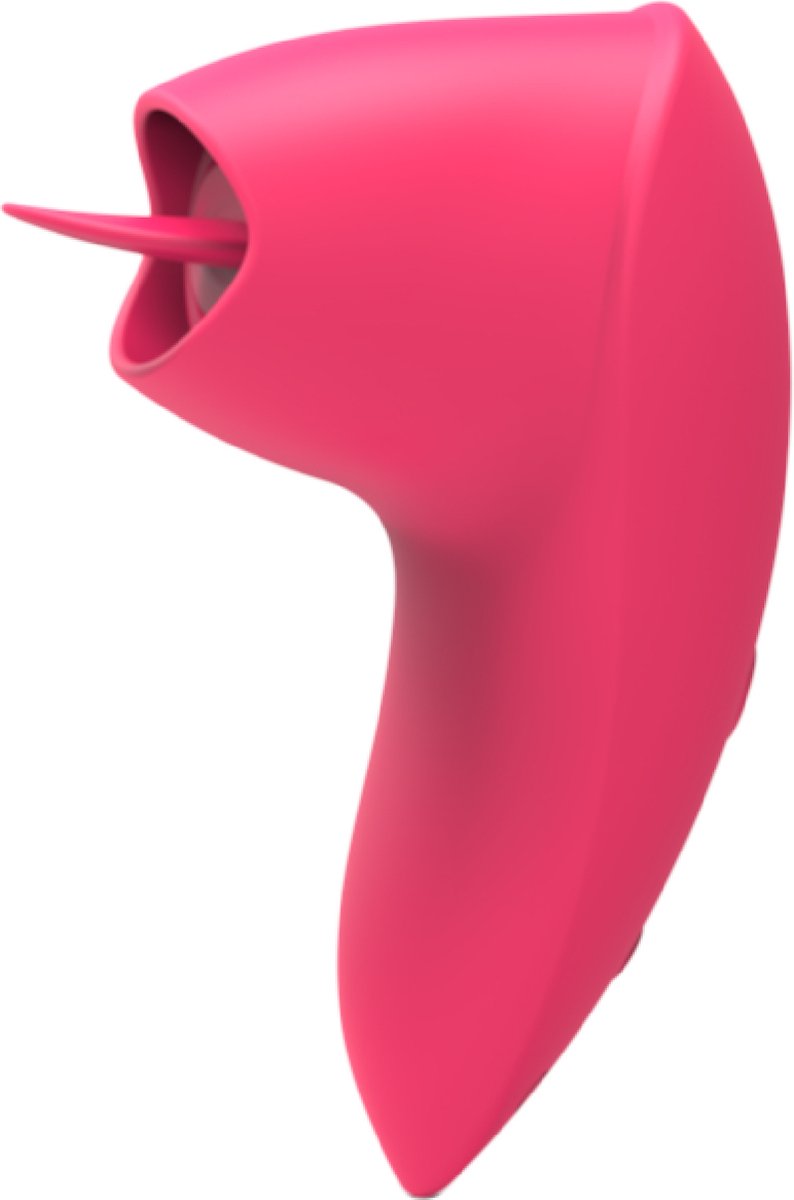 Goedkoopste Cupitoys® Vibrator met tong - 8cm - Roze - 12 standen - Vibrators voor vrouwen en mannen - Sex toys voor vrouwen en mannen