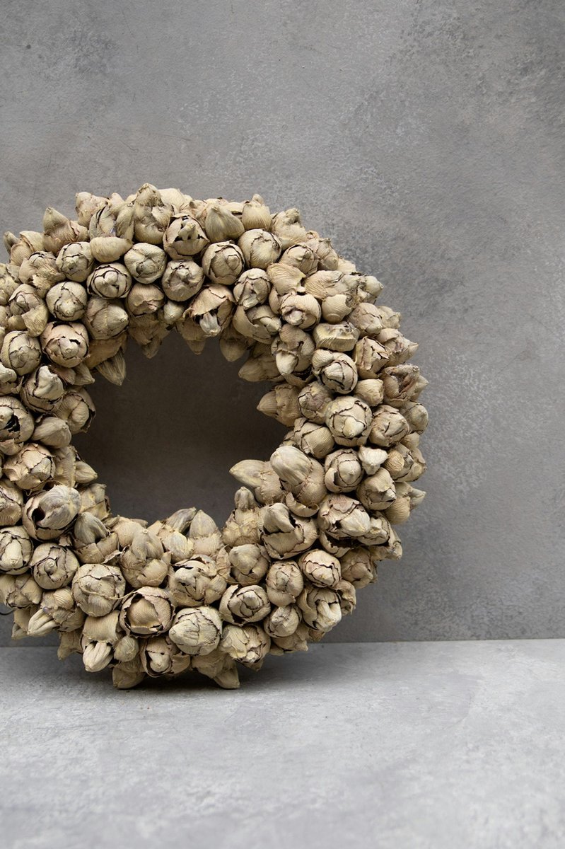 Couronne - Krans 'Coco Fruit' (Yellow sand, 30cm)