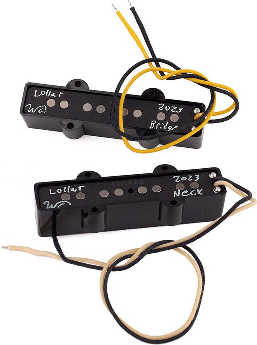 Lollar J-Bass Pickup Set - Hals & Brug - Zwart