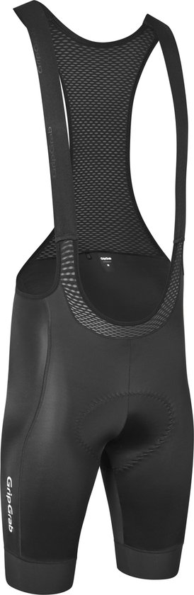 GripGrab - Pace Korte Fietsbroek met Zeem en Bretels Wielrenbroek Bib Shorts - Zwart - Heren - Maat XXL