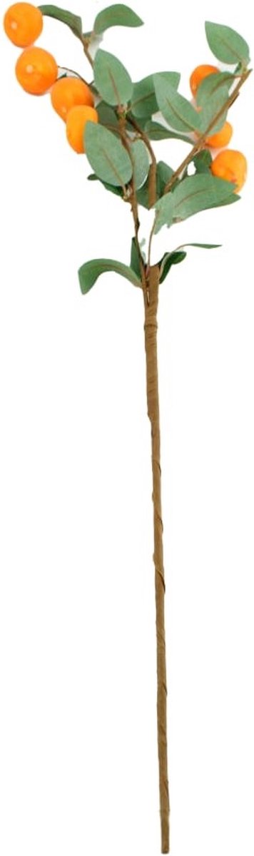 DKNC kunst herfst tak oranje sinaasappels 70cm hoog