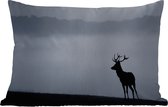 Buitenkussens - Tuin - Silhouet van een hert - 60x40 cm