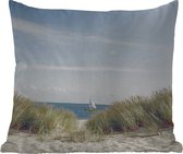 Buitenkussens - Tuin - Duinen met de Noordzee op de achtergrond - 50x50 cm
