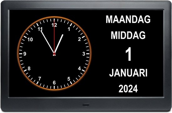 Horloge calendrier pour personnes agees Horloge de demence Horloge analogique et. bol