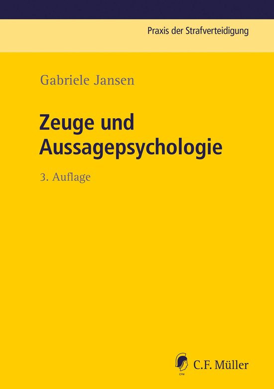 Zeuge und Aussagepsychologie - cover