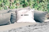 Buitenkussens - Tuin - Tekst - Collect moments not things - Quotes - 50x30 cm