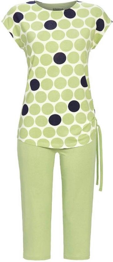 Ringella Pyjama 3/4 broek - 528 Green - maat 38 (38) - Dames Volwassenen - Katoen/Modal/Tencel- 4211225-528-38