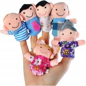 Famille de marionnettes à doigts - Marionnettes à doigts familiales - 6 pièces