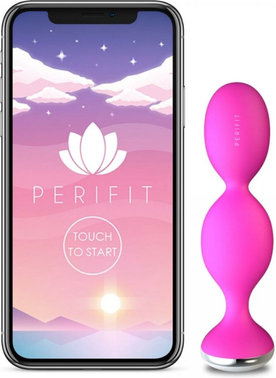 Foto: Perifit bekkenbodem trainer met app bediening roze bekkenbodemtrainer voor vrouwen versterk bekkenbodemspieren bij incontinentie vaginisme kegeloefeningen innovatief apparaat voor optimaal resultaat