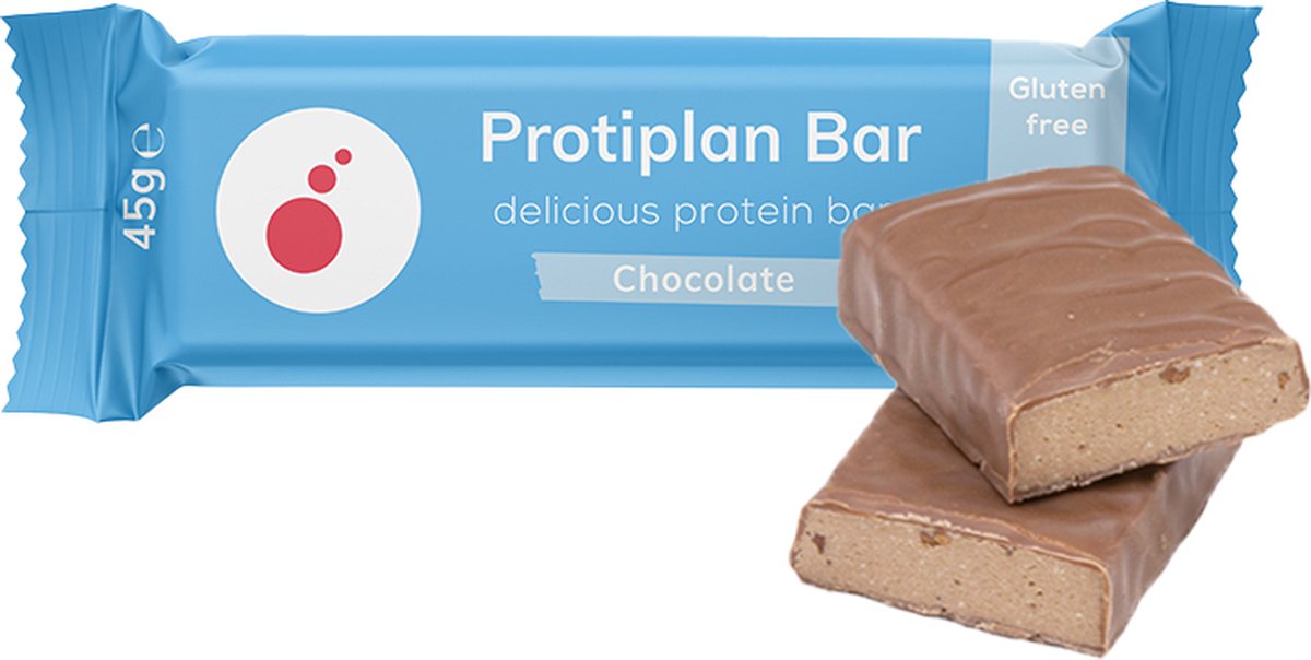 Goedkoopste Protiplan | Delicious Protein Bar | Chocolate | 64 stuks | 64 x 45 gram