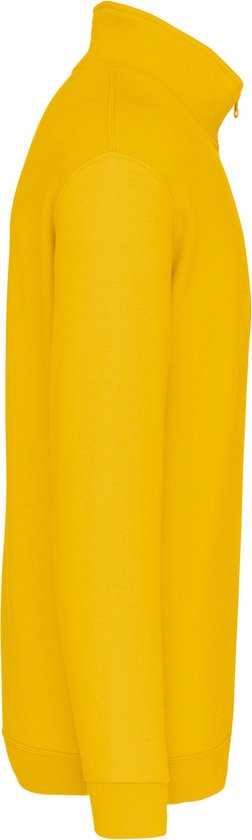 Sweatshirt Heren 4XL Kariban 1/4-ritskraag Lange mouw Yellow 80% Katoen, 20% Polyester