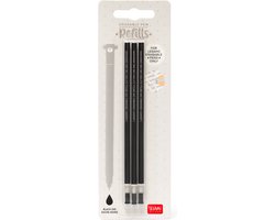foto van Legami Erasable Pen Refills - 3 stuks Zwart - Navulling