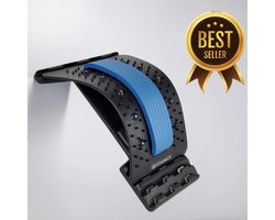 FitGenics Verstelbare Backstretcher - Effectieve Massage voor Rug- & Nekontlasting - Verlicht Pijn en Verbeter Houding