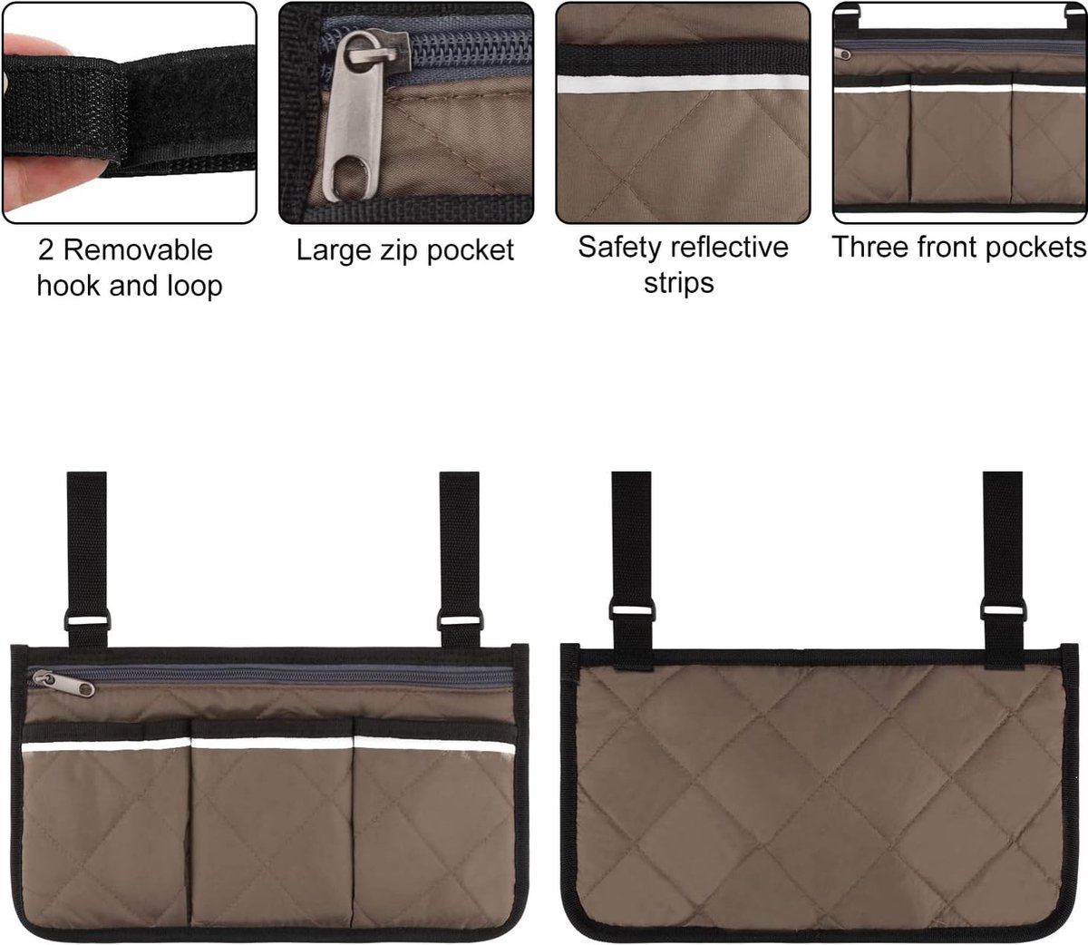 Goedkoopste rolstoel opbergtas - Veilige opbergtas voor rolstoelen, mobiliteitshulp rolstoelaccessoires tas voor ouderen senioren