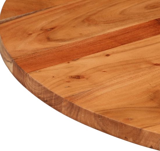 vidaXL - Tafelblad - rond - Ø - 70x3,8 - cm - massief - acaciahout | bol